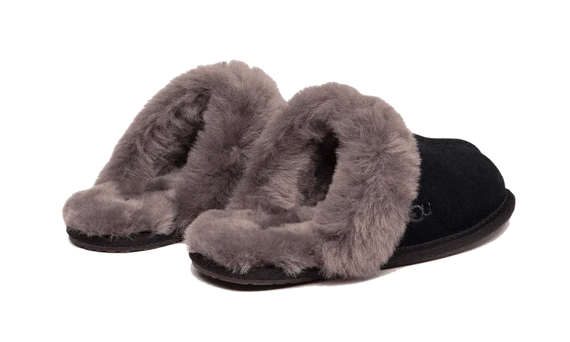 UGG Scuffette II Slipper Black Grey-1106872-BCGR-sneaker JHypes