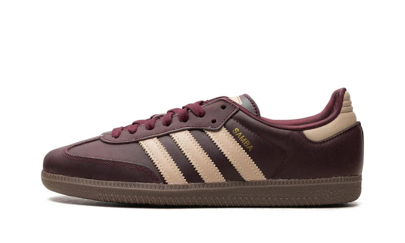 adidas samba og maroon crystal sand womens IF7004