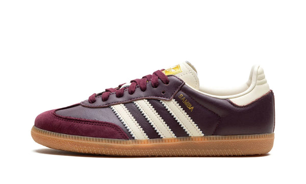 adidas Samba OG Maroon Gold Metallic (W)-ID0477-JHypes
