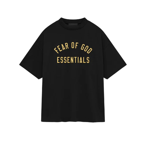 esssentials zwart geel shirt