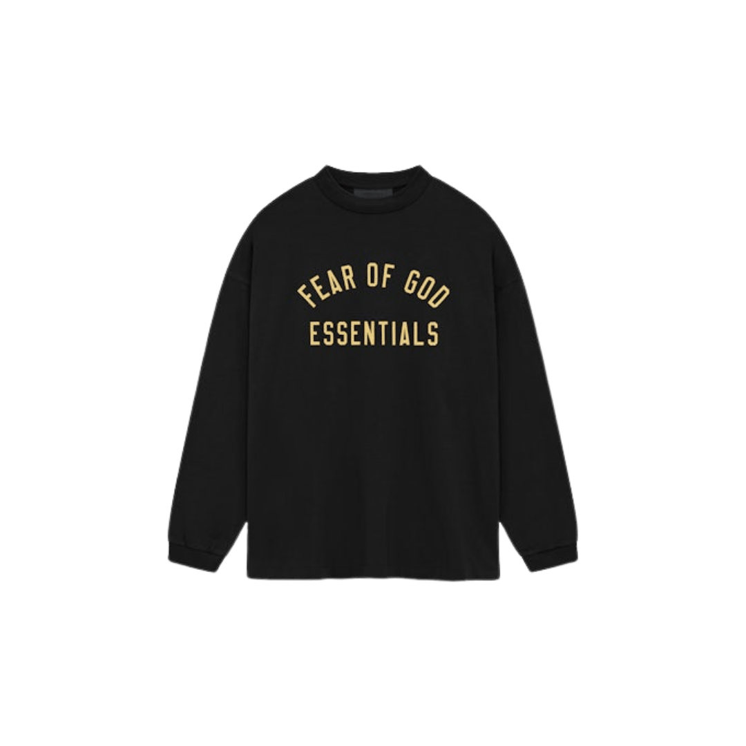 Fear of God Essentials Jersey Long Sleeve zwart geel