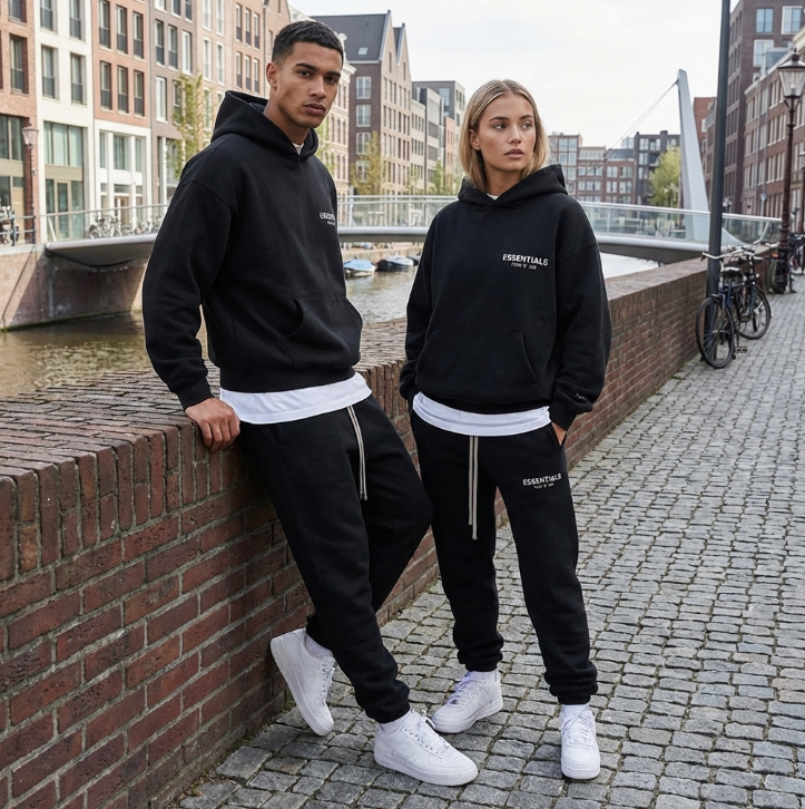zwarte essentials set