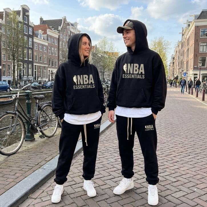 nba essentials trainingspak zwart