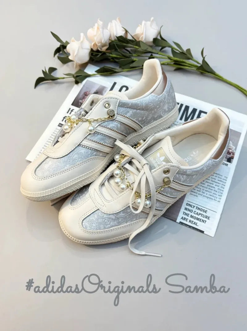 AdidasSambaCreamGreyPink