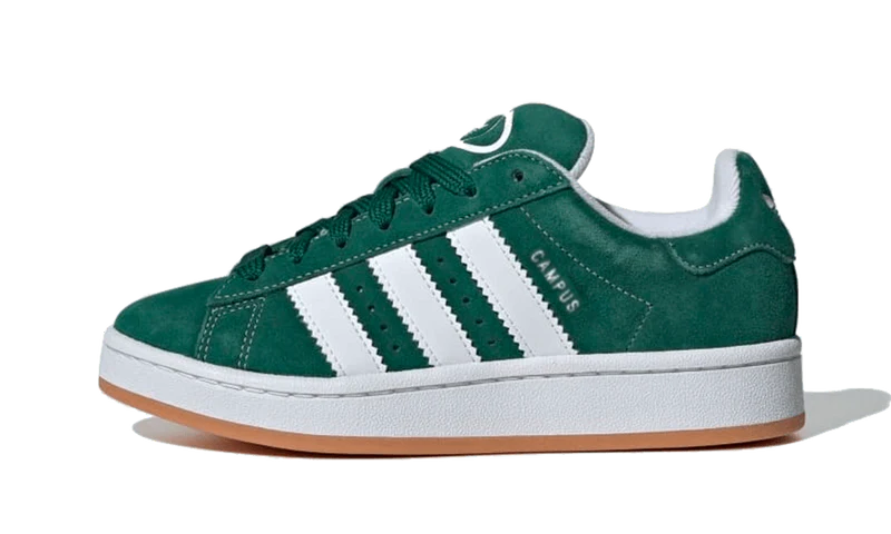 Adidas Campus 00s Dark Green Cloud White (Kids)-IH7492-JHypes