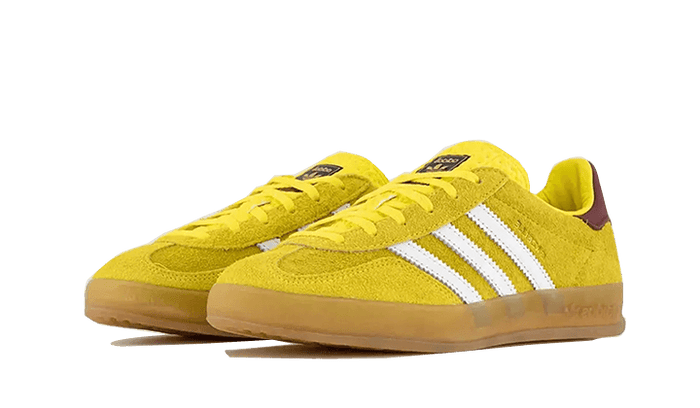 Adidas Gazelle Indoor Bright Yellow Burgundy - IE7003-sneaker-JHypes
