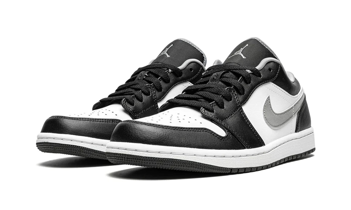 Air Jordan 1 Low Black White Particle Grey -553558-040-sneaker JHypes