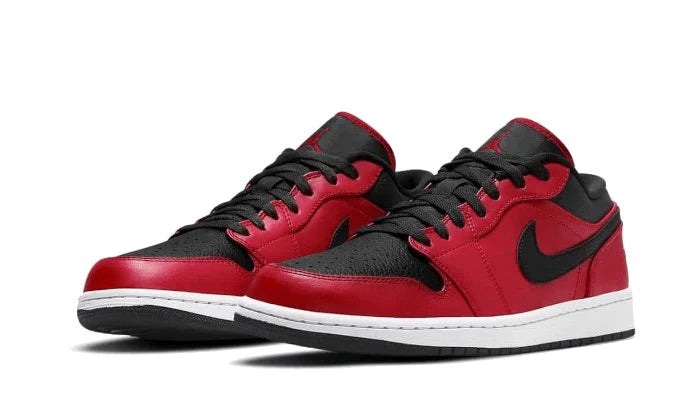 Air Jordan 1 Low Reverse Bred Pebbled Swoosh -553558-605-sneaker JHypes