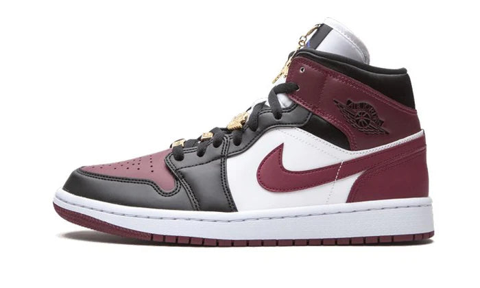 Air Jordan 1 Mid SE Black Dark Beetroot -CZ4385-016-JHypes