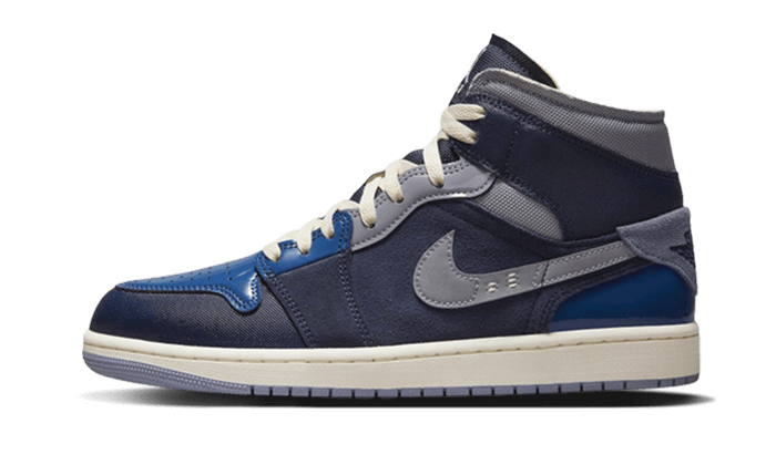 Air Jordan 1 Mid SE Craft Obsidian - DR8868-400-JHypes
