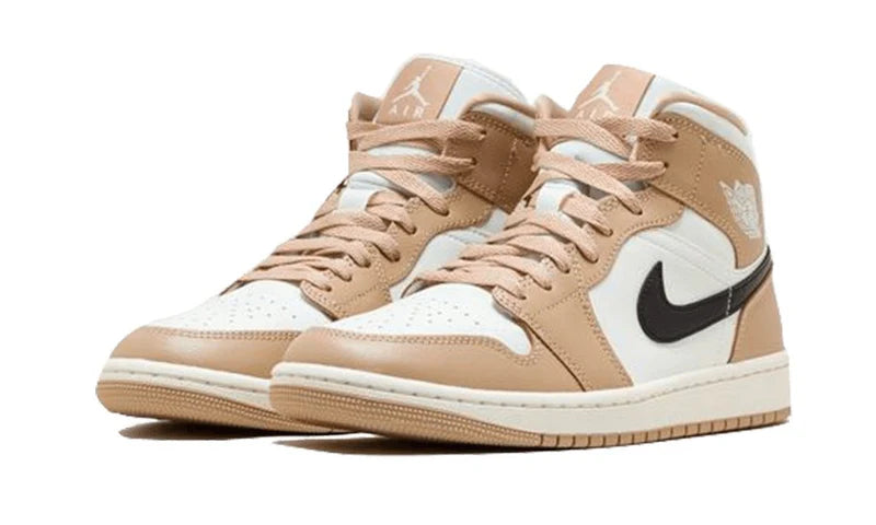 Air Jordan 1 Mid Tan Black -BQ6472-103-sneaker JHypes