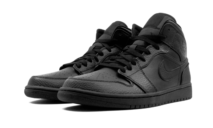 Air Jordan 1 Mid Triple Black - 554725-091-sneaker-JHypes
