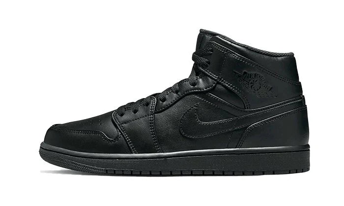 Air Jordan 1 Mid Triple Black (2022)-554724-093-JHypes