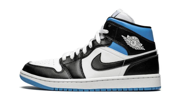 Air Jordan 1 Mid University Black White -BQ6472-102-JHypes
