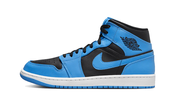 Air Jordan 1 Mid University Blue Black-DQ8426-401 -JHypes