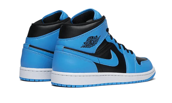 Air Jordan 1 Mid University Blue Black-DQ8426-401 -sneakers JHypes
