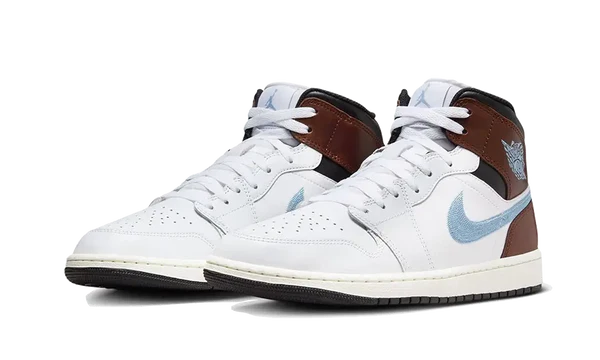 Air Jordan 1 Retro Mid SE Brown Blue Grey-FQ8162-142-sneakers JHypes
