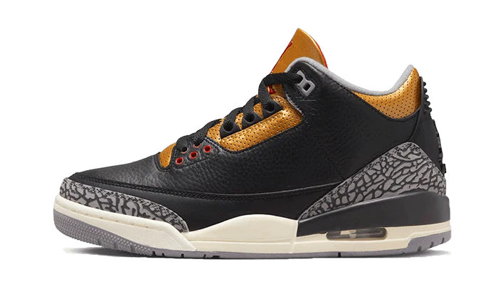 Air Jordan 3 Retro Black Cement Gold-CK9246-067-JHypes