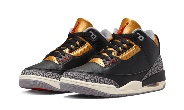 Air Jordan 3 Retro Black Cement Gold-CK9246-067-sneaker JHypes