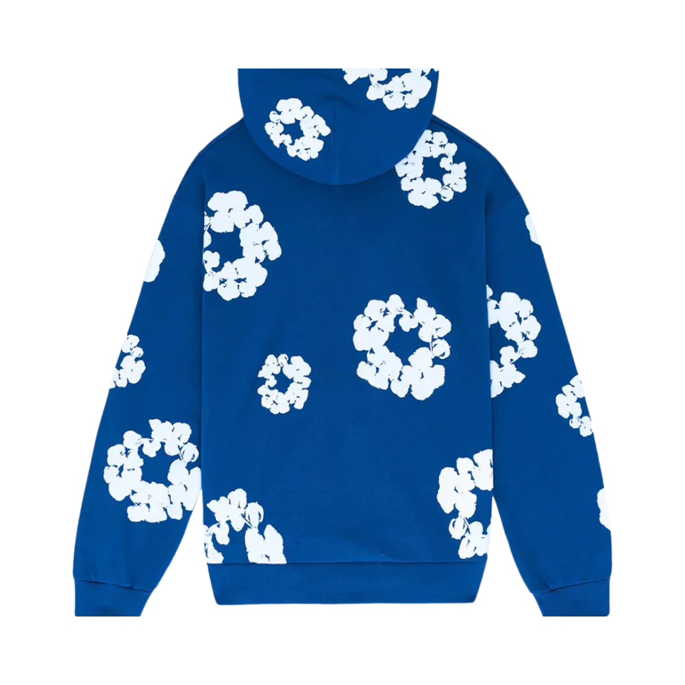 Denim Tears The Cotton Wreath Hoodie Royal Blauw