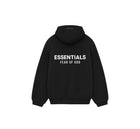 Essentials Fleece Black Hoodie
