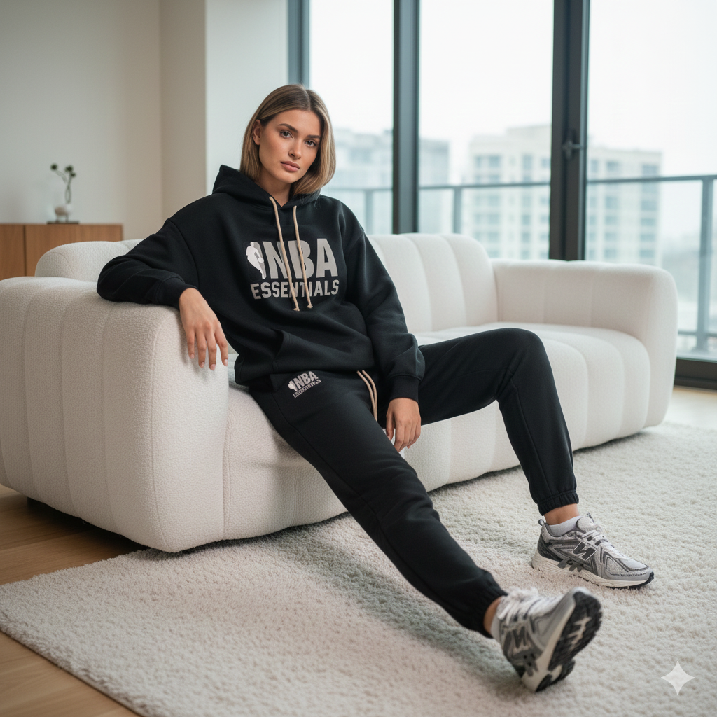 Fear of God Essentials NBA Black Grey Full set