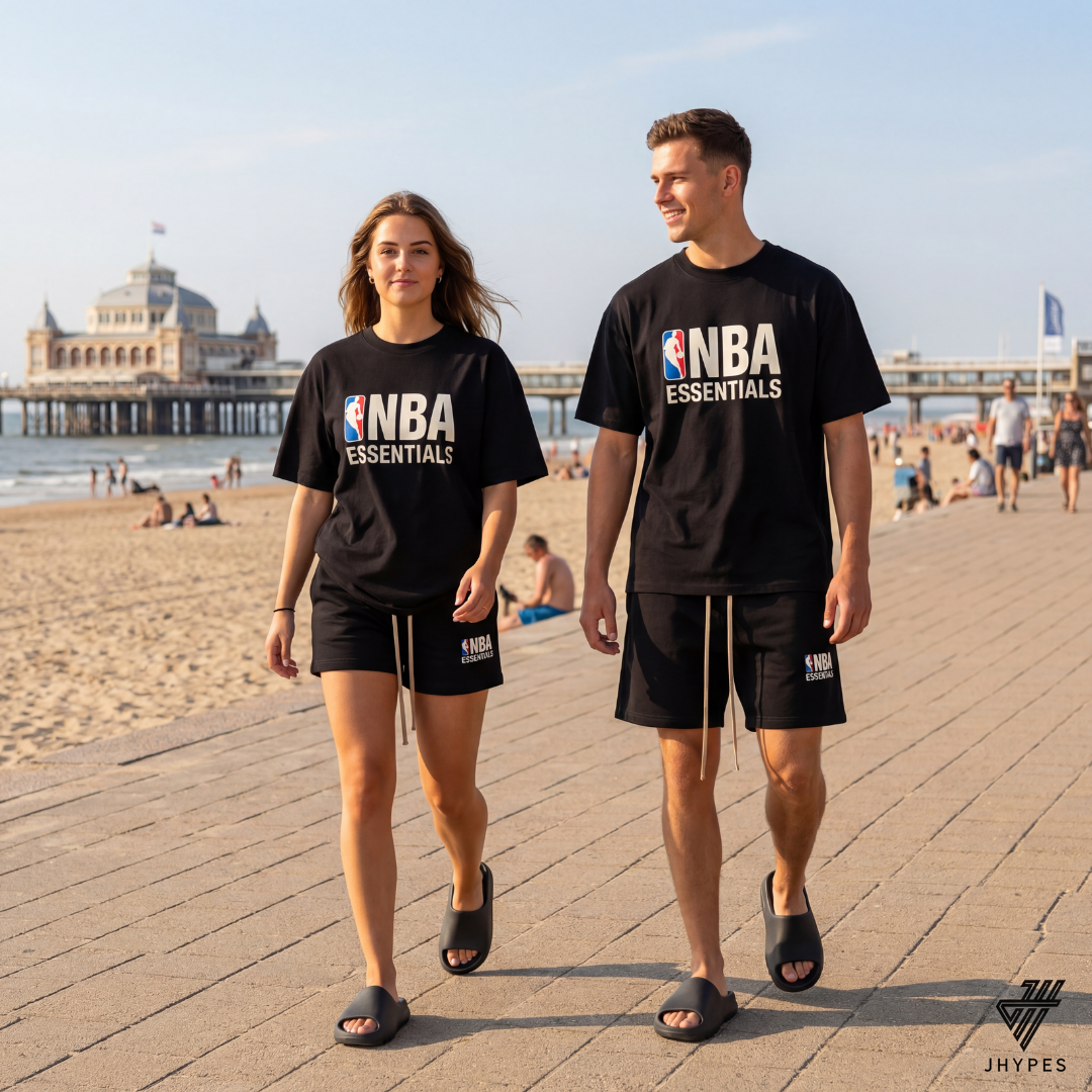 Fear of God Essentials NBA Black White Summer Set