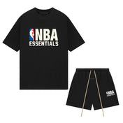 Fear of God Essentials NBA Schwarz Weiß Sommer Set