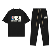 Fear of God Essentials NBA Black White T-Shirt + Lange Broek