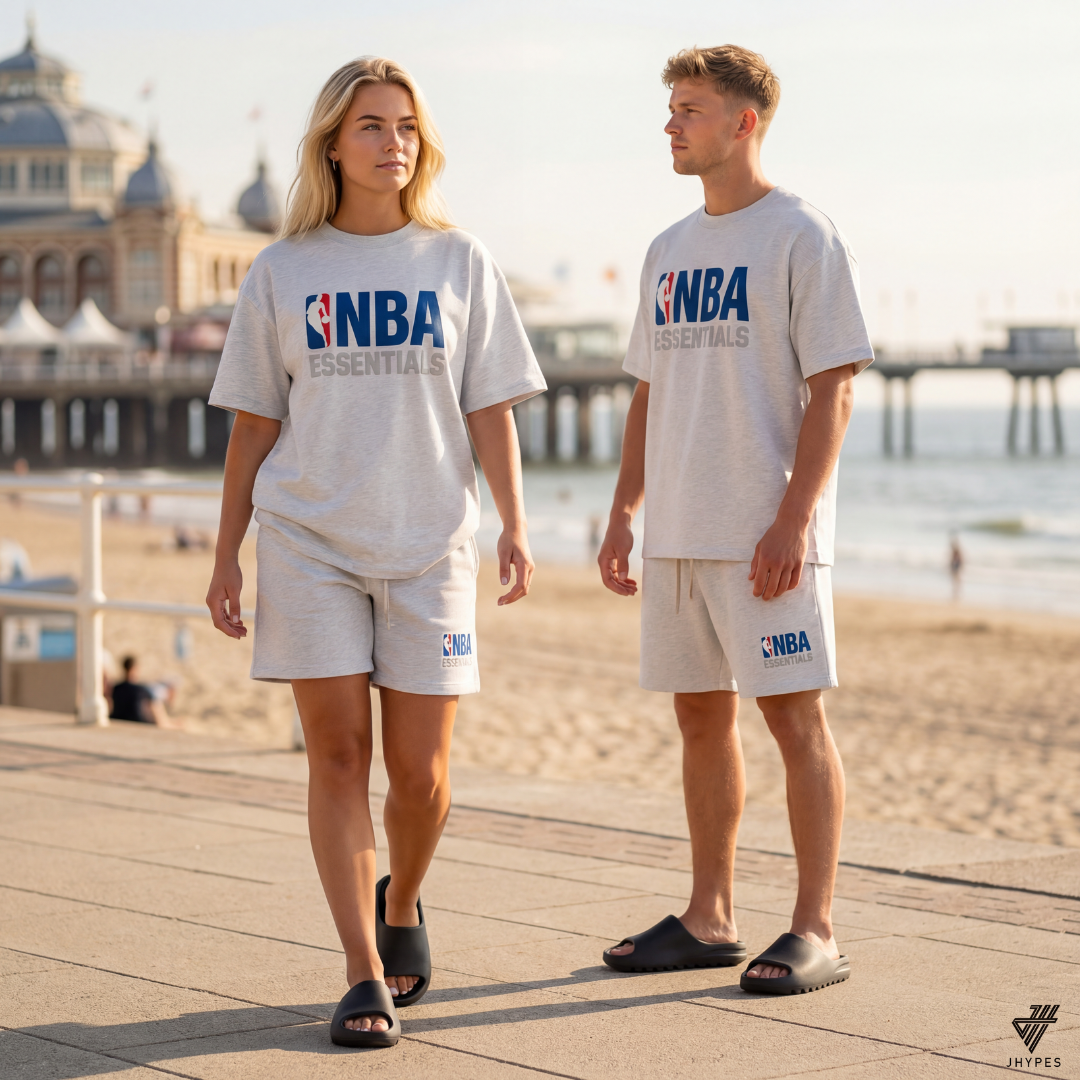 Fear of God Essentials NBA Light Heather Summer Set