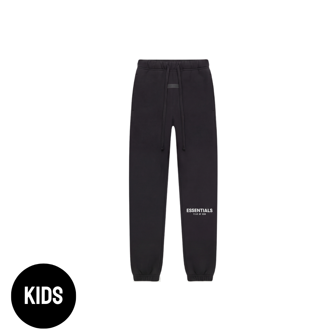 Fear of God Essentials Zwart Lange Broek Kids