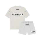 Fear of God Essentials Light Oatmeal Summer Set Kids