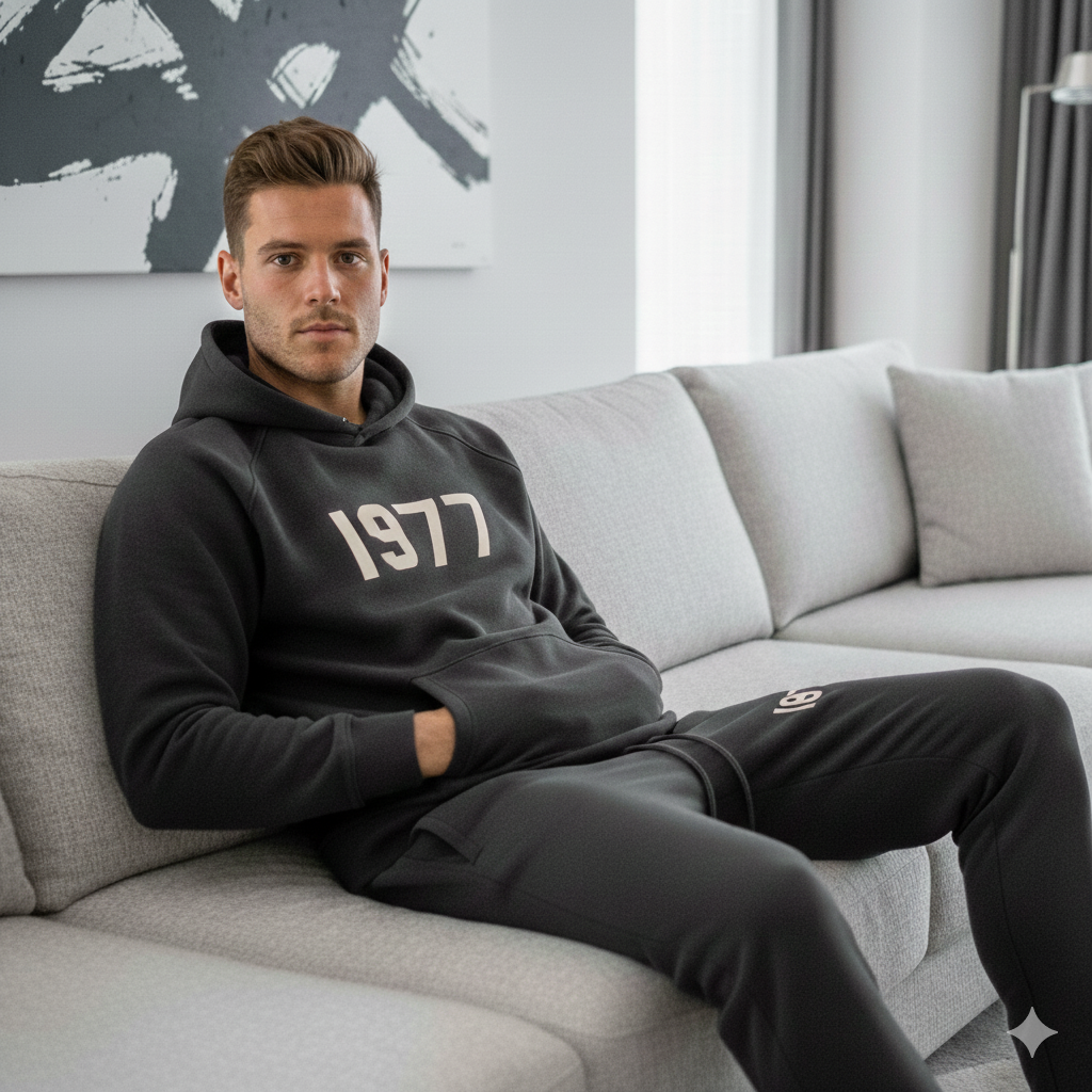 Fear of God Essentials 1977 Iron Black Full set