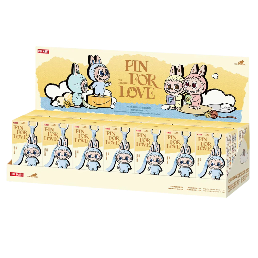Labubu Pin For Love Geel