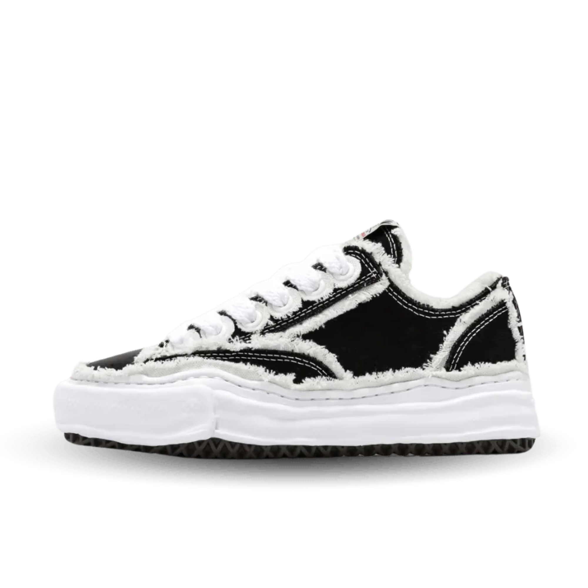 Maison Mihara Yasuhiro Peterson OG Sole Canvas Low Frayed Black