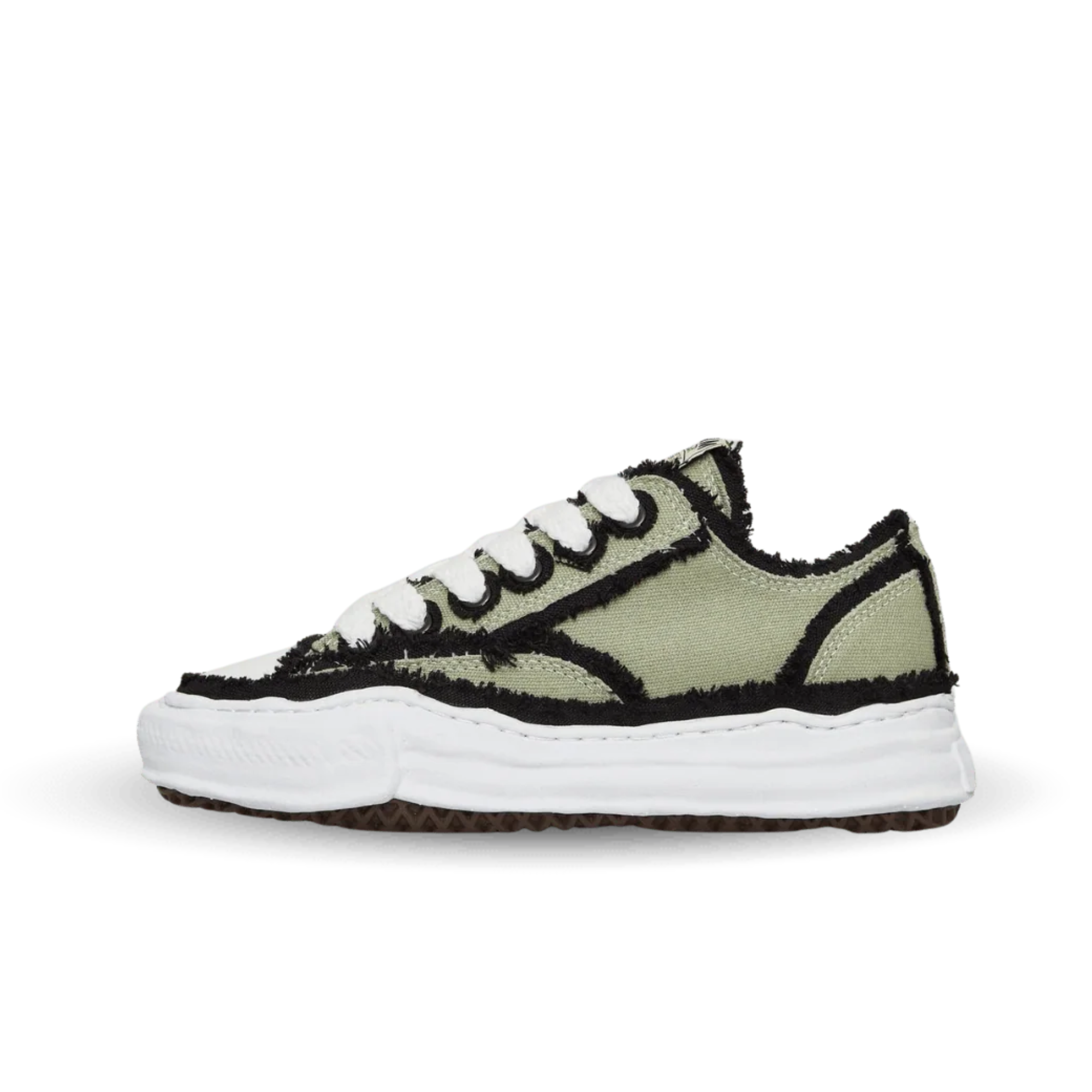 Maison Mihara Yasuhiro Peterson OG Sole Canvas Low Frayed Khaki