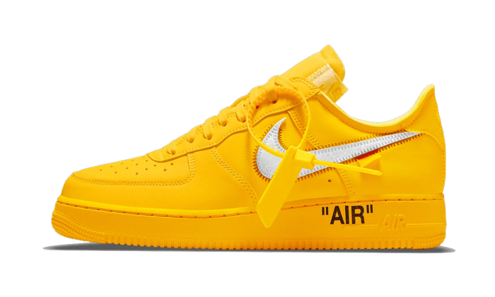 Nike Air Force 1 Low Off-White University Gold Metallic Silver - DD1876-700-JHypes
