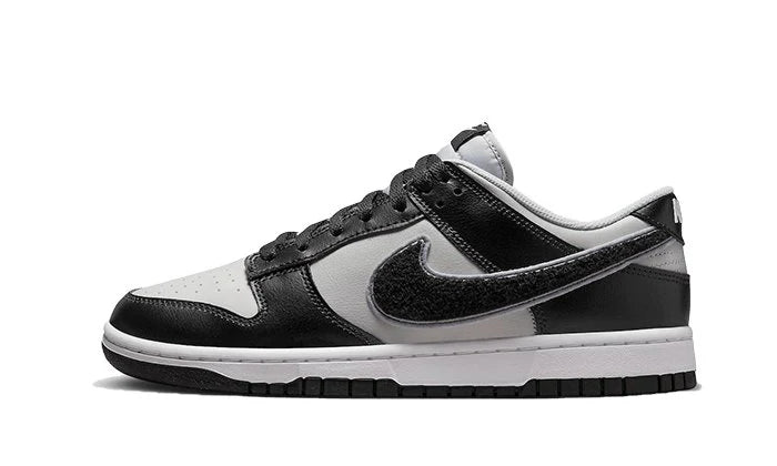 Nike Dunk Low Chenille Swoosh Grey Black-DQ7683-001-JHypes