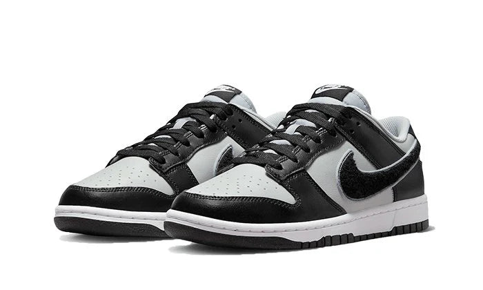 Nike Dunk Low Chenille Swoosh Grey Black-DQ7683-001-sneaker JHypes
