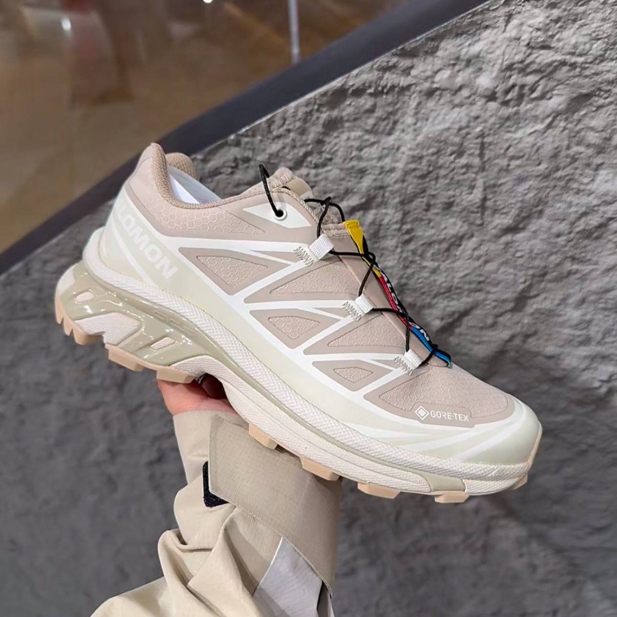 Salomon XT-6 Gore-Tex Oxford Tan Almond Milk